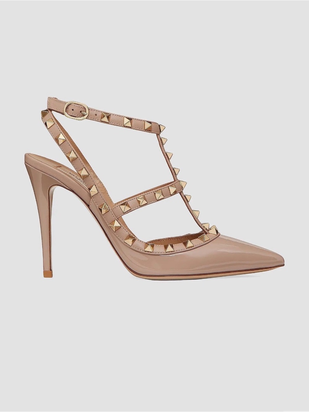 Valentino Garavani Patent Rockstud Caged Pumps